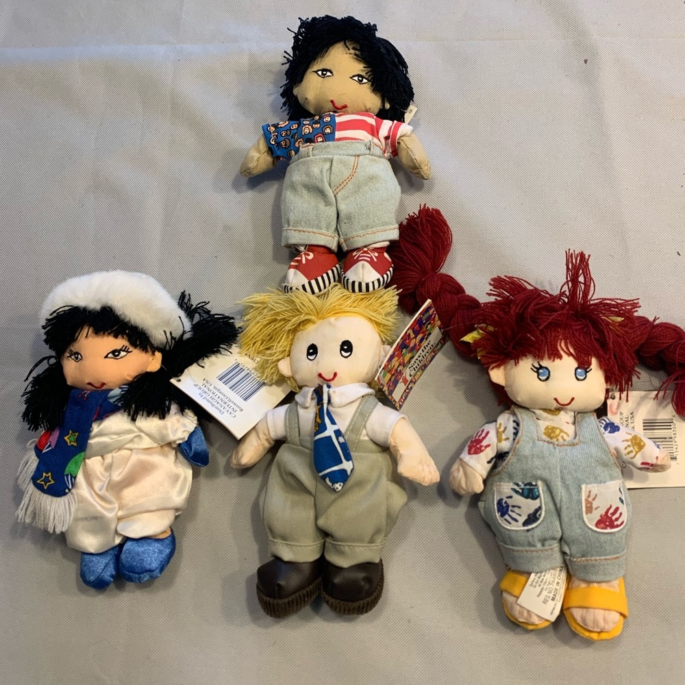 VTG save the children plush hair dolls